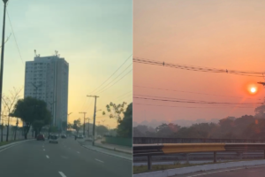 Fumaça encobre Manaus e ar atinge nível perigoso